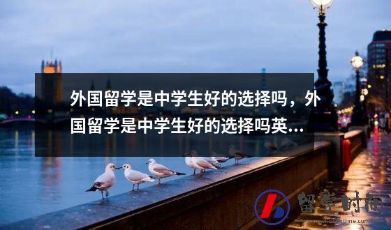 外国留学是中学生好的选择吗，外国留学是中学生好的选择吗英语