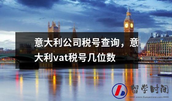 意大利公司税号查询，意大利vat税号几位数