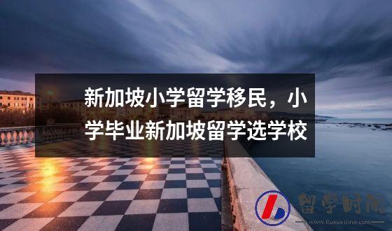 新加坡小学留学移民，小学毕业新加坡留学选学校